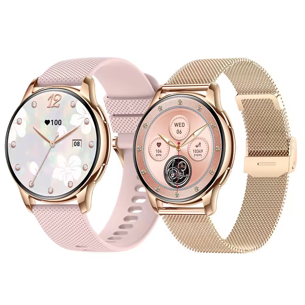 2024 AMOLED Y11 Smartwatch Ladies 1.32 inch 300mAH Battery IP67 Waterproof Voice Call Gold High Quality Smart Watch Y11 Women
