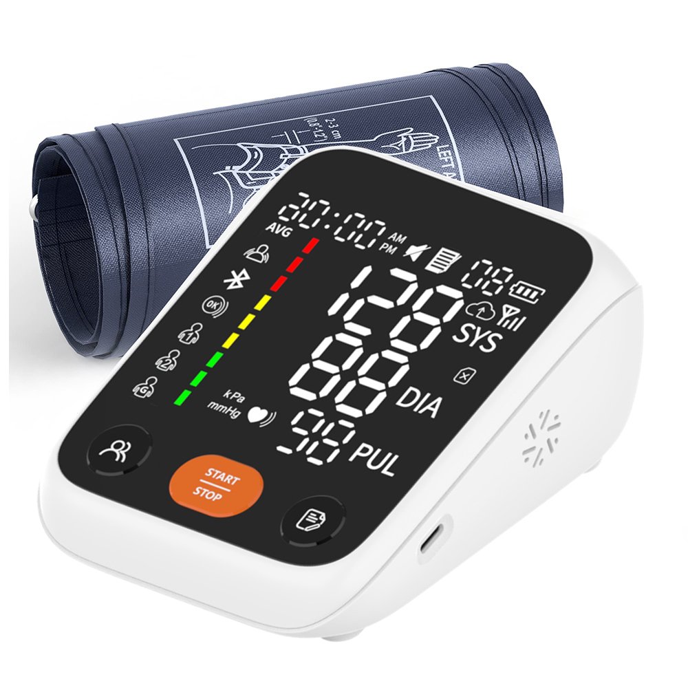 Rechargeable Household Medical Monitoring 4G Blood Pressure Monitor Cellular Telehealth Medical Equipment Solution 4G BP Machine