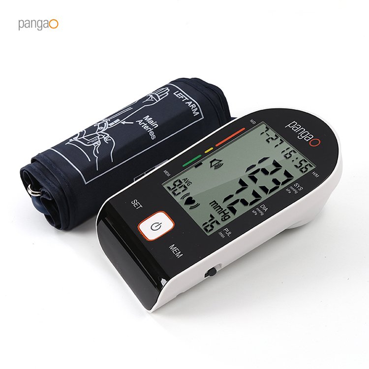 Electronic Upper Arm Cuff Blood Pressure Pulse Monitor Tensiometro Digitales BP Machine