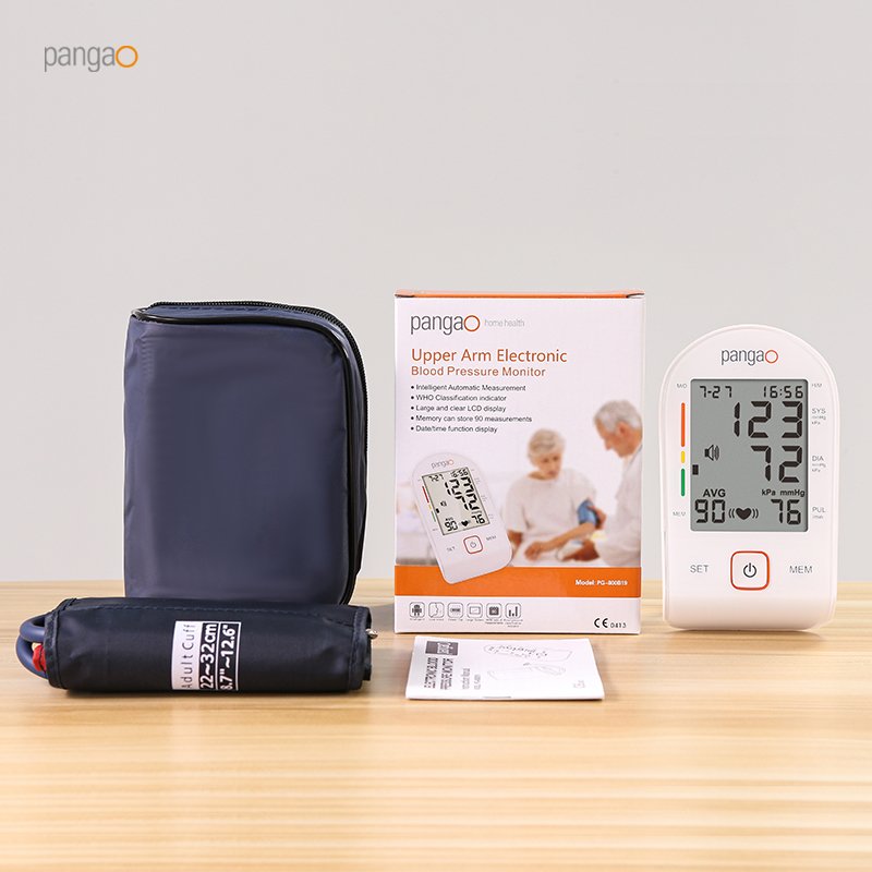 Electronic Upper Arm Cuff Blood Pressure Pulse Monitor Tensiometro Digitales BP Machine