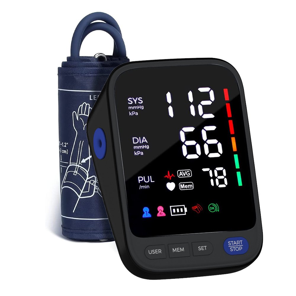New Digital Upper Arm LED Screen Blood Pressure Monitor With Bluetooth