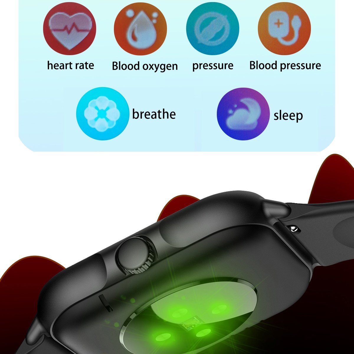 Trending New Electronics Gadget Relojes for Apple Xiaomi Sport Smart Watch Fitness Heart Rate Tracker Sleep Monitor Smartwatches