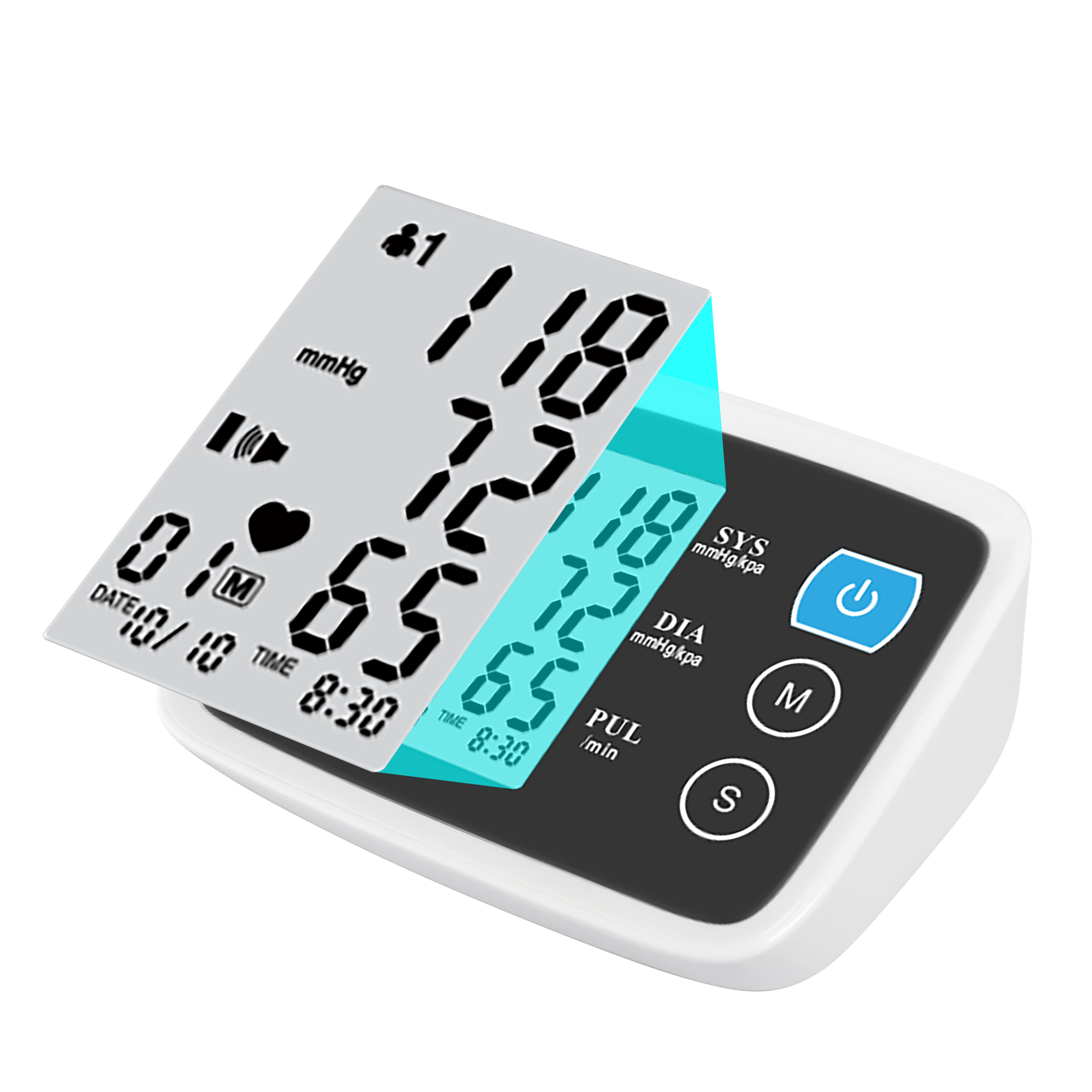 ISO Approved Hot Sell Factory Wholesale Cheap Price Bp Monitor with Adapter Cable Digital Tensiometer Blood Pressure Monitor