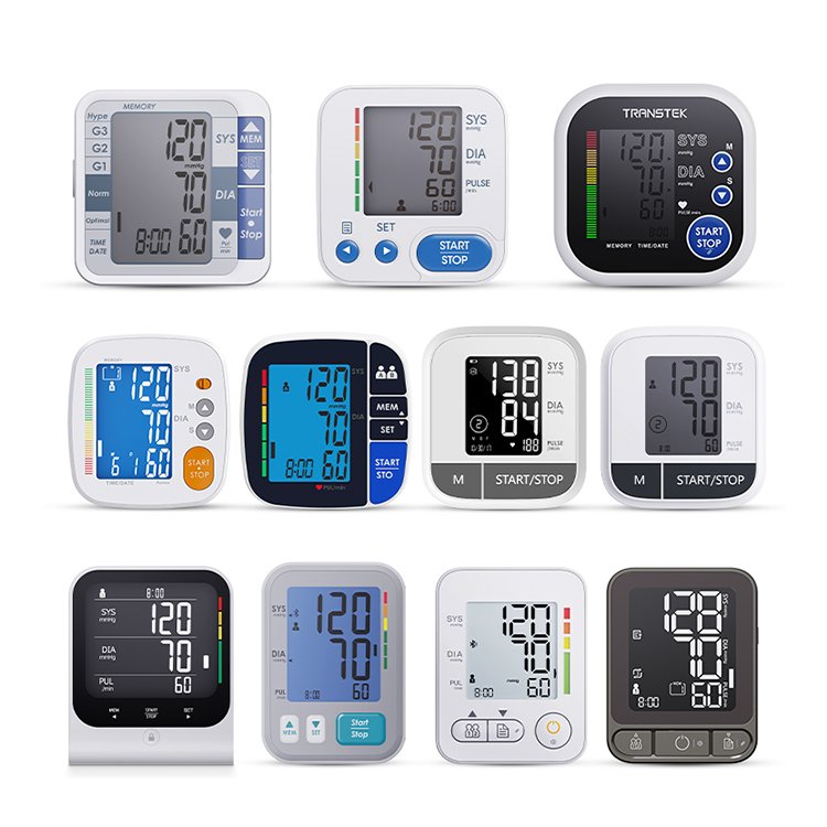 TRANSTEK LCD Electric Sphygmomanometer Tensiometer Upper Arm Wireless Automatic Digital BP Machine Blood Pressure Monitor
