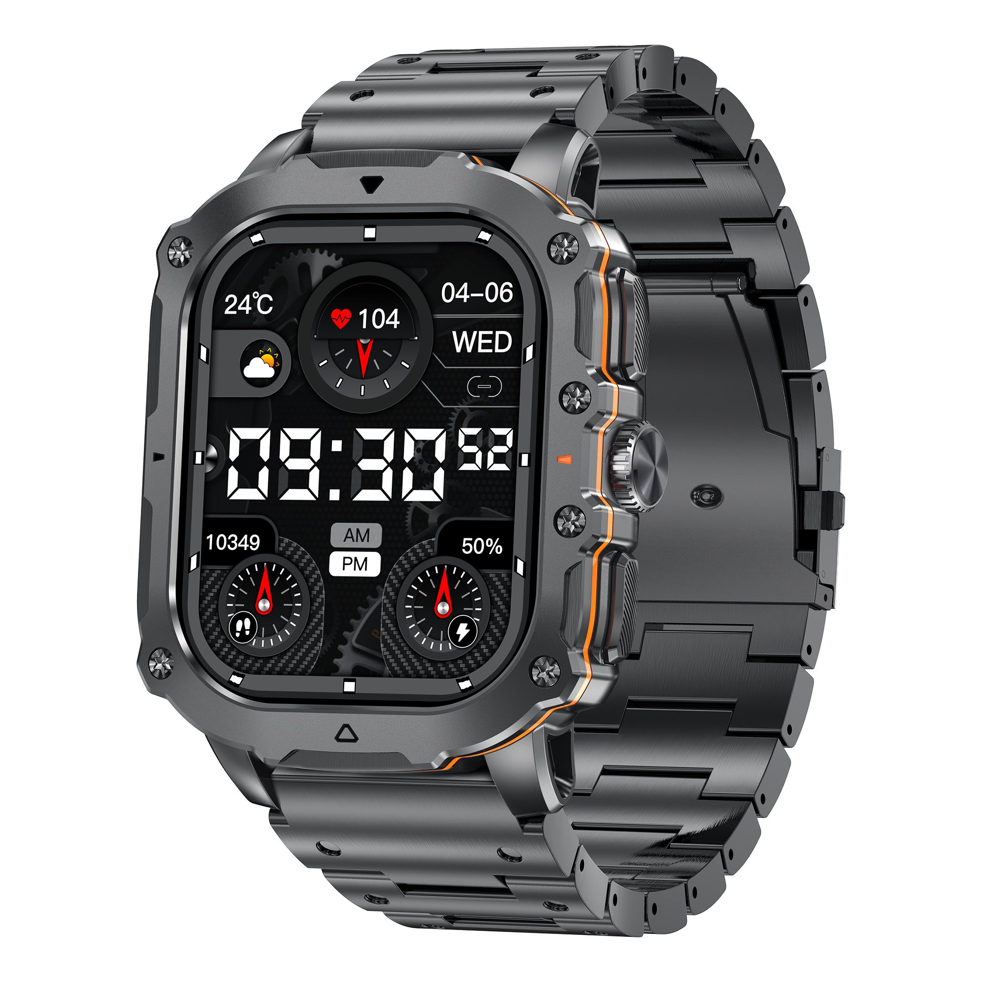 VALDUS 1.952 Inch AMOLED Screen Heart Rate Blood Pressure Monitoring Smart Watch Multiple Sports Modes AK72 Smartwatch