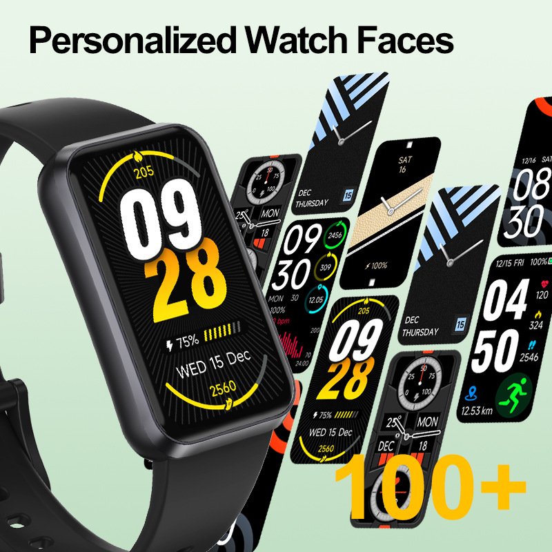 High quality smart wristband T54B 1.47 Inch HD Screen BT Calling Heart Rate Blood Pressure Monitor Sports Bracelet Smartwatch
