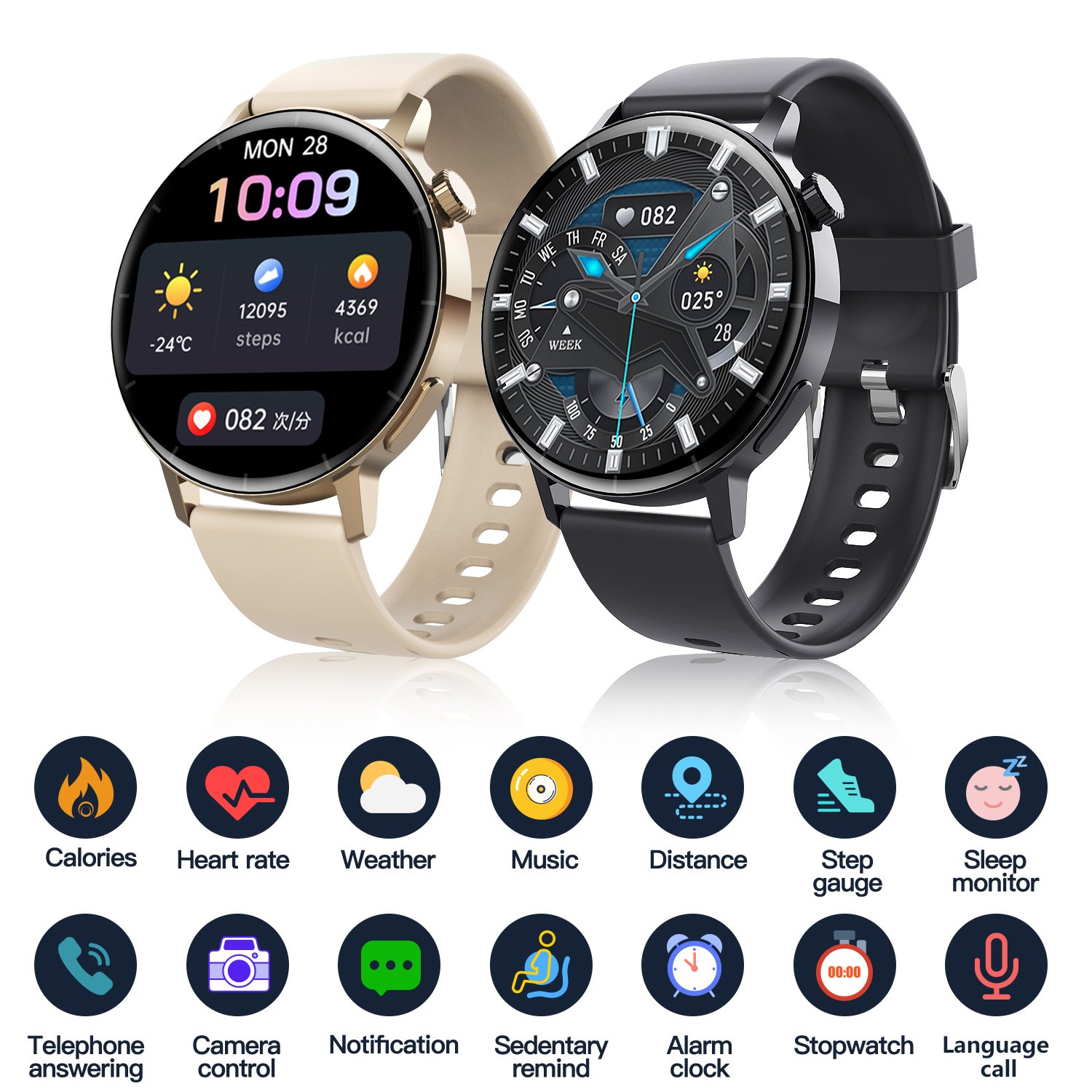 F22R Smart Watch Heart Rate Blood Pressure Monitor Men Women Sport Watch Pedometer Fitness Bracelet Watches for Phone