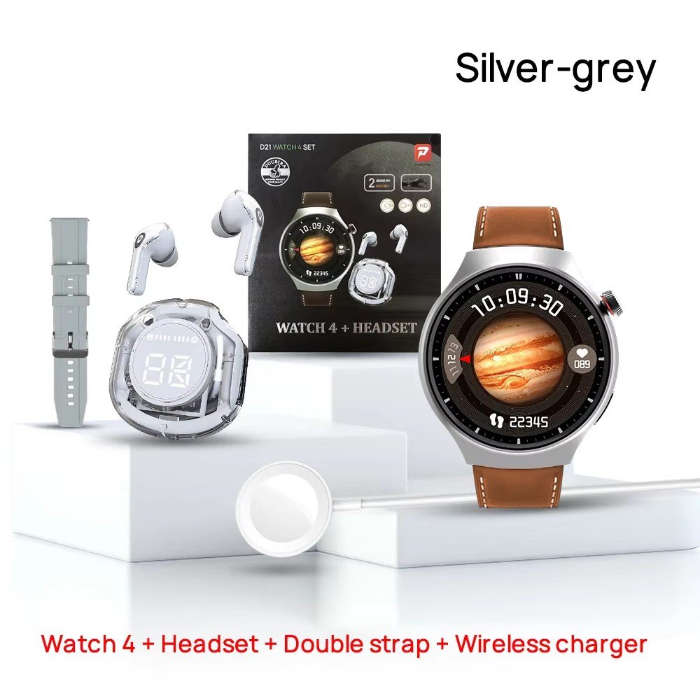 High Quality New D21 Smart Watch 4 Suit Air 39 TWS Earphones Smartwatches Heart Rate Blood Pressure Monitoring Smart Bracelet