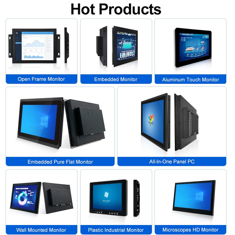 11.6 inch IPS 1366*768/1920*1080 HD-MI VGA AV BNC Resistive touch screen Metal Case TFT Open Frame Embedded industrial Monitor