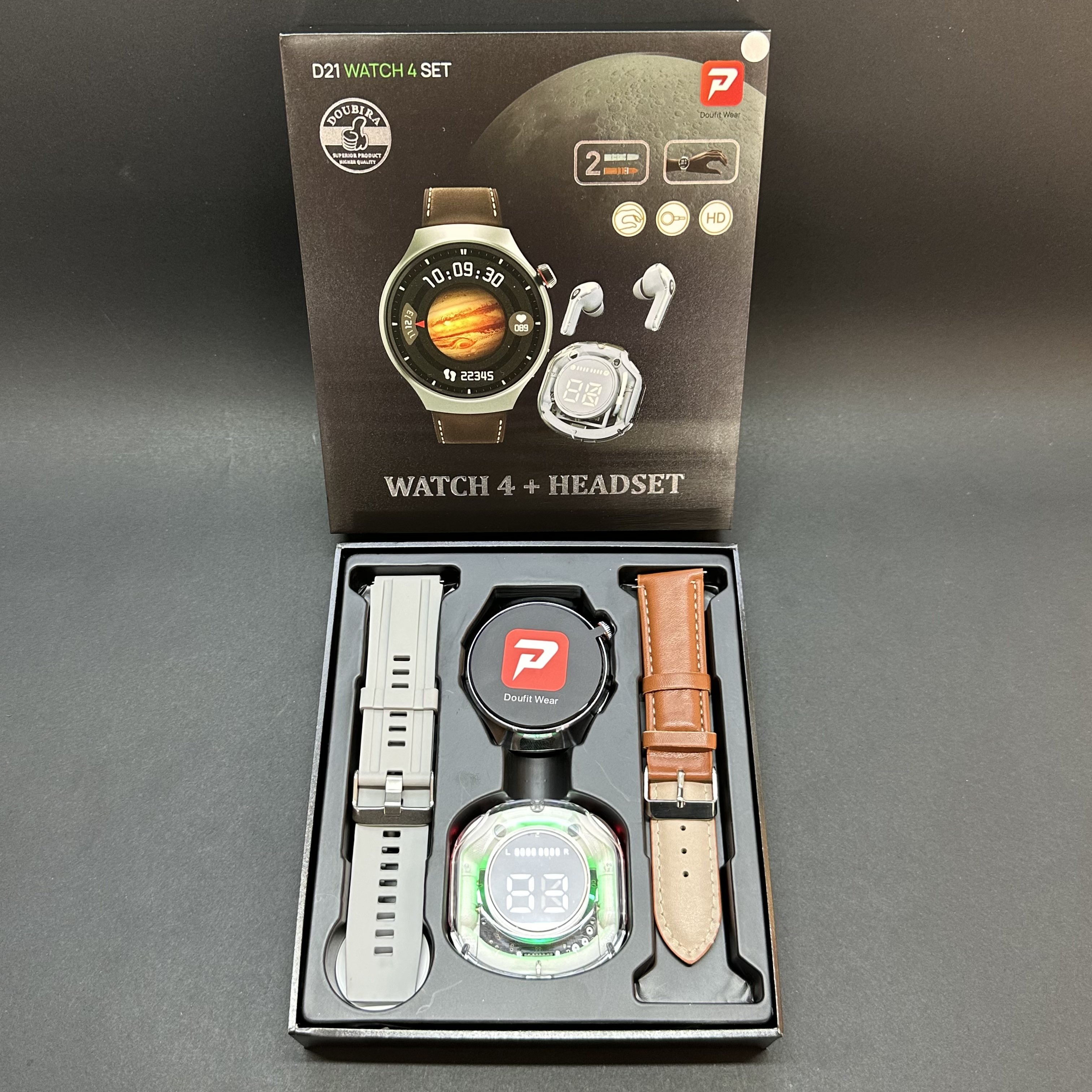 2024 New D21Smart Watch 4 Suit Air 39 TWS Earphones Smart watches Heart Rate Blood Pressure Monitoring Smart Bracelet