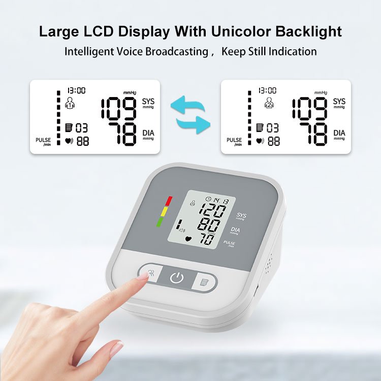 Electronic Digital Tensiometer Bp Monitor Blood Pressure Monitor Automatic Medical Sphygmomanometer Tensiometre BP Machine