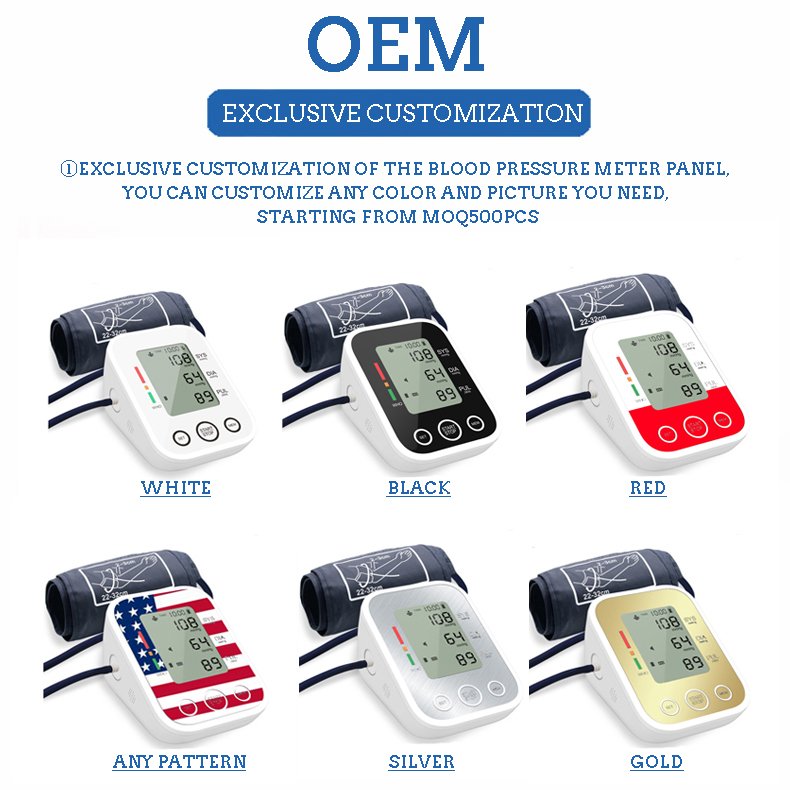 Customized medical machine digital sphygmomanometer portable tensiometer electronic Blood Pressure Monitor