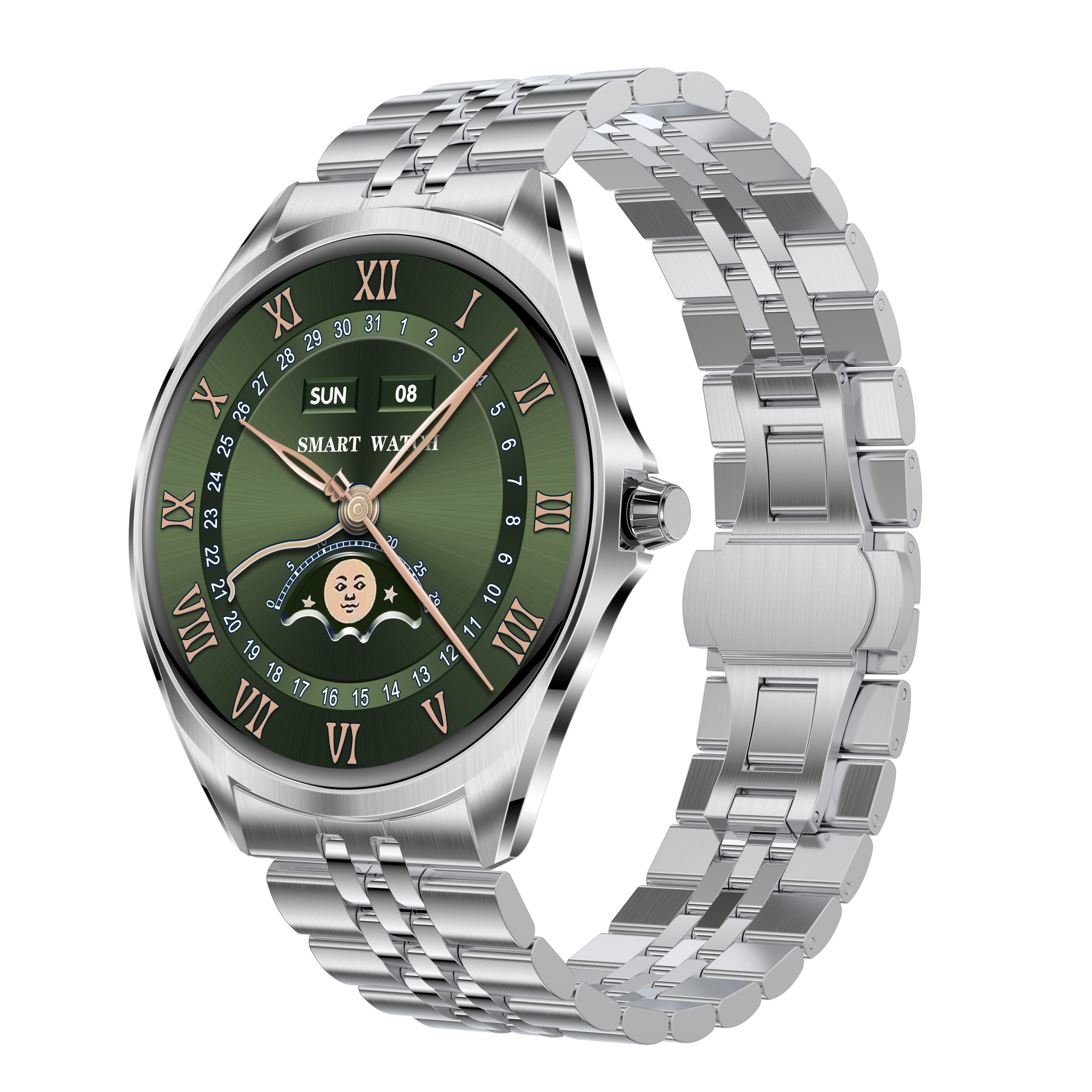 BT Call Waterproof TN88 PRO Ultra-thin Luxury Smart Watch Heart Rate Blood Oxygen Sleep Sport Monitoring Stainless Steel Strap
