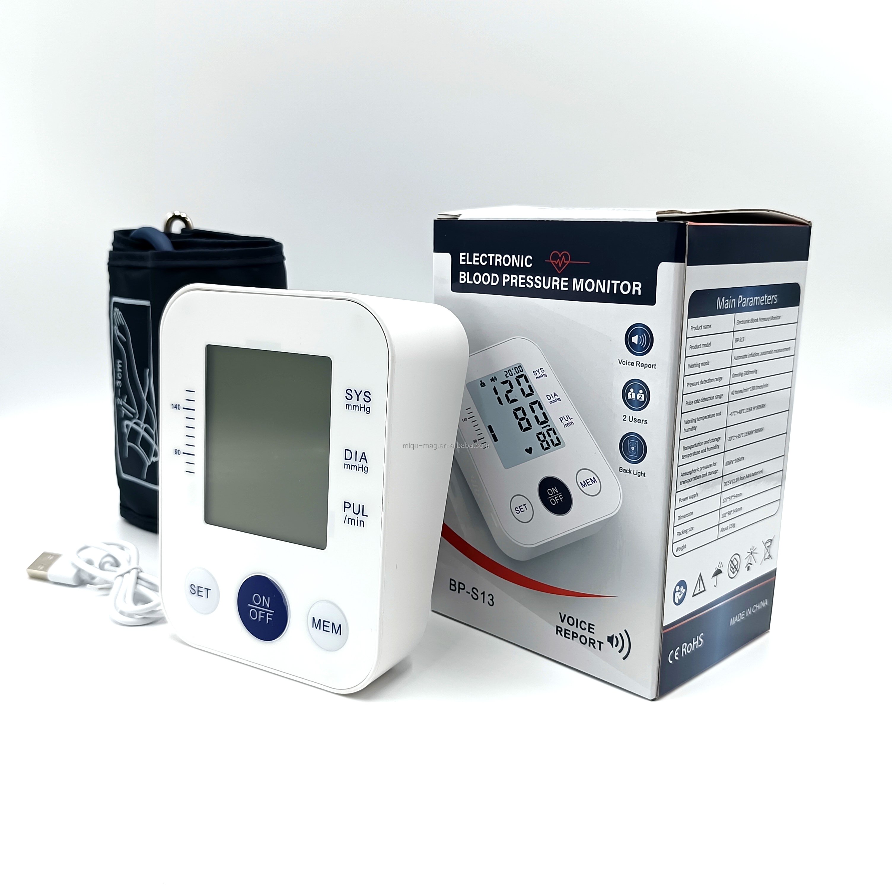 BP health care sphygmomanometer digital tensiometer new design Electric Digital Blood Pressure Monitor
