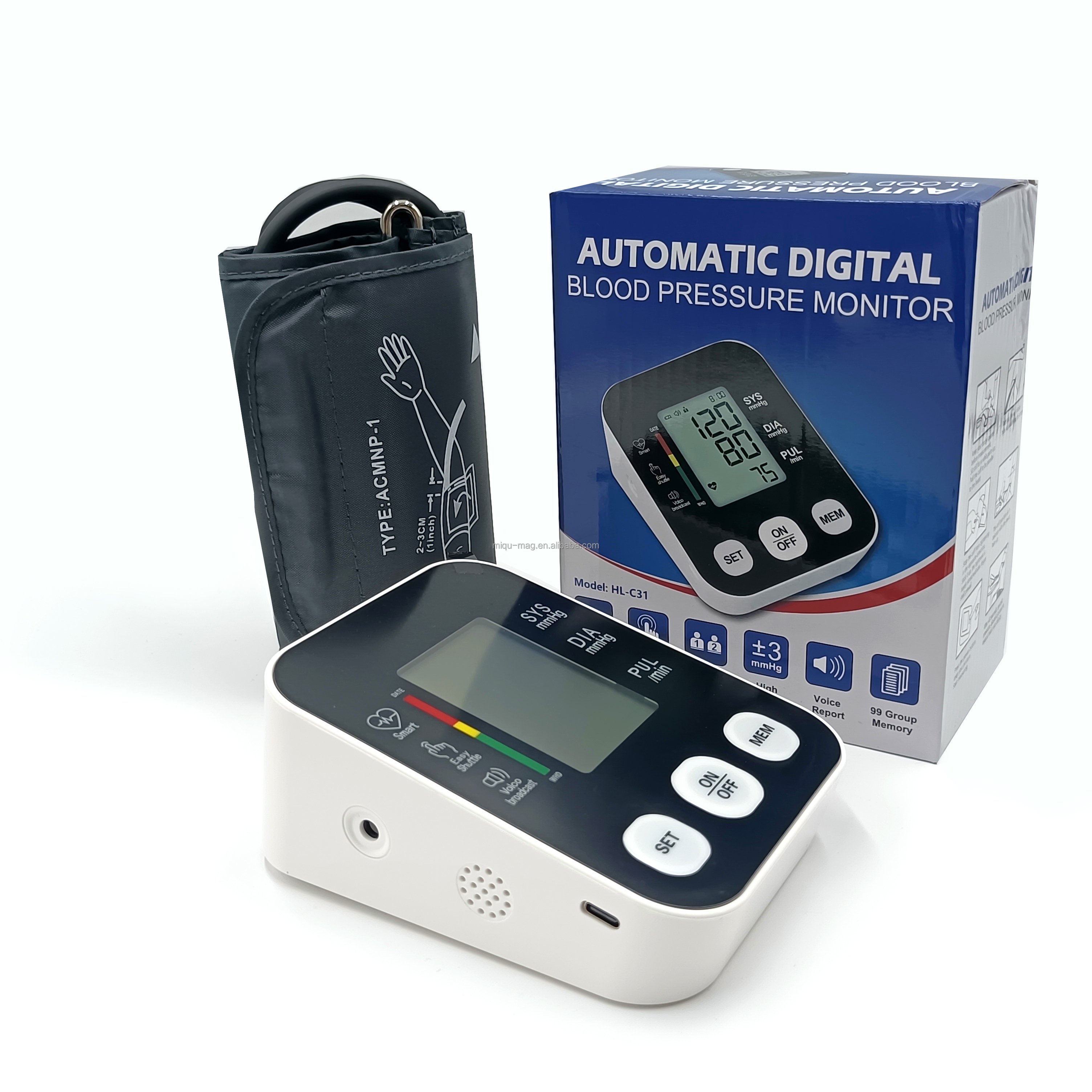 BP health care sphygmomanometer digital tensiometer new design Electric Digital Blood Pressure Monitor