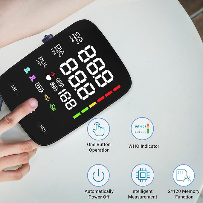 Factory Price Ambulatory Rechargeable Upper Arm Blood Pressure Monitor USB Wifi Blood Pressure Digital Machine Hospital Home