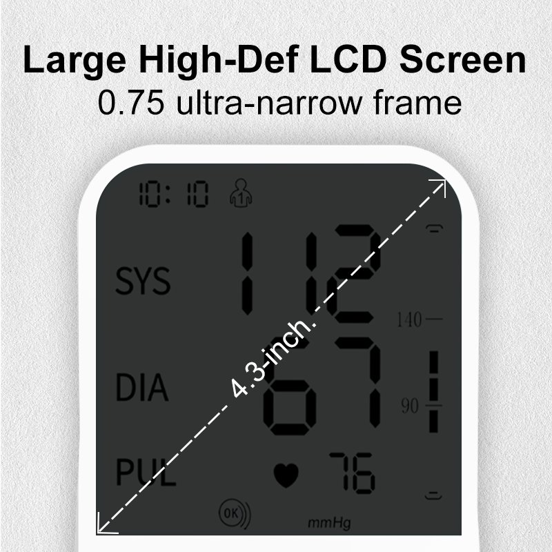 Automatic Bp Monitor Blood Pressure Machine Sphygmomanometer Tensiometros Bp Machine Digital Blood Pressure Monitor Upper Arm