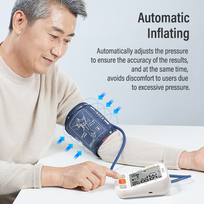 Fully automatic electronic portable bp monitoring heart rate upper digital arm blood pressure monitor