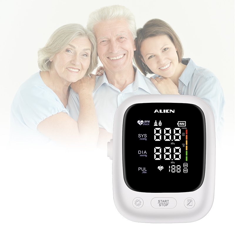 Big Screen LED display Digital Blood Pressure Monitor Smart Sphygmomanometer BP Machine Factory Price
