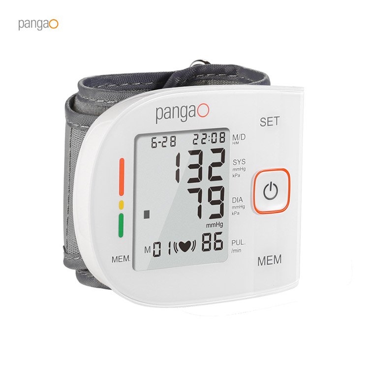 Pangao Factory CE Approved BP Machine Medical Hematomanometer Wrist Digital Blood Pressure Monitor Gauge