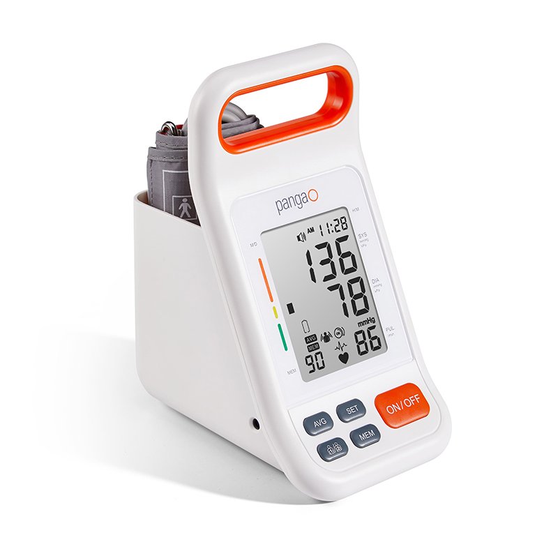 Pangao medical instrument home use smart heart rate talking bp machine upper arm digital blood pressure monitor