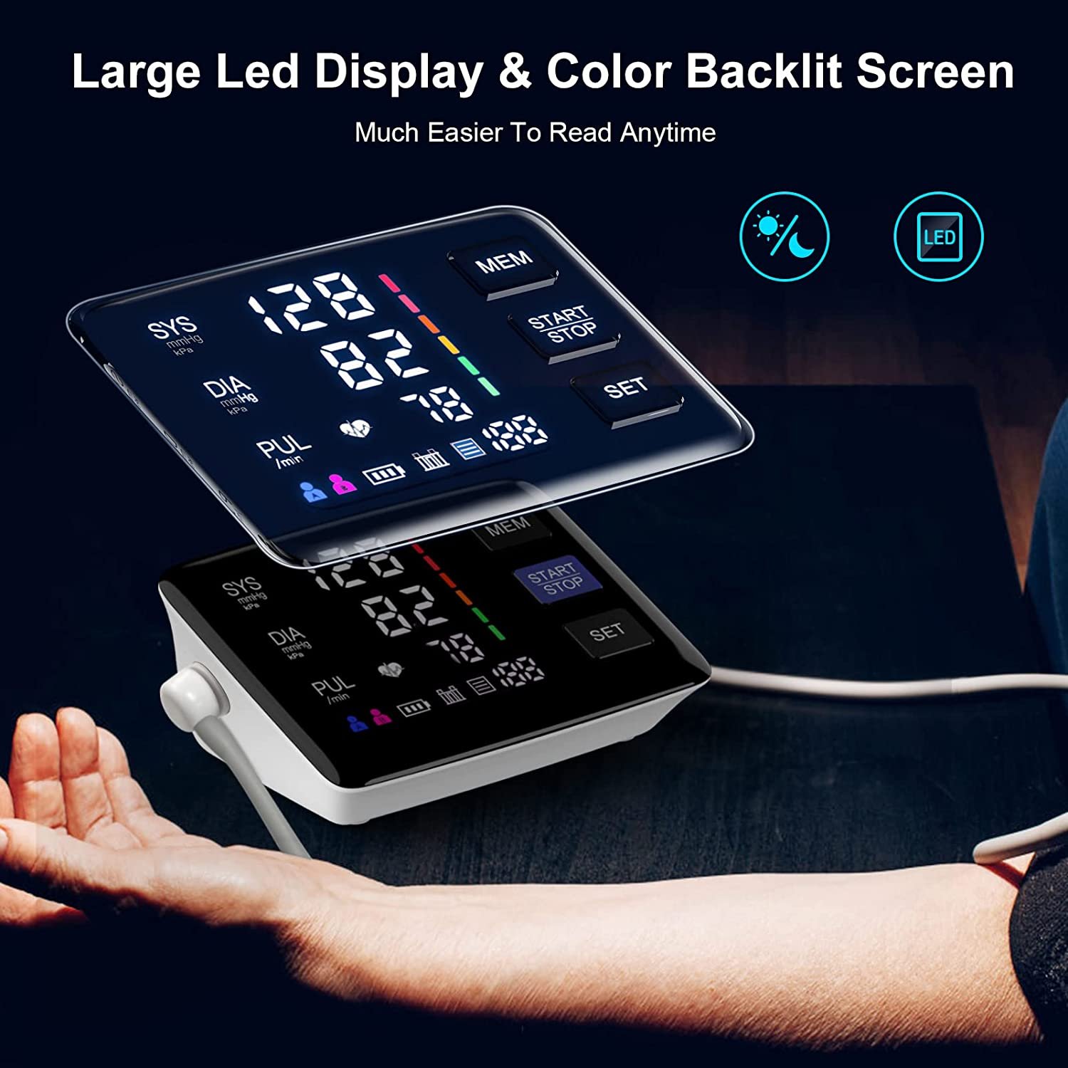 OEM Digital Blood Pressure Monitor Tensiometer Electric BP Monitor Portable Smart Sphygmomanometer Blood Pressure Machine