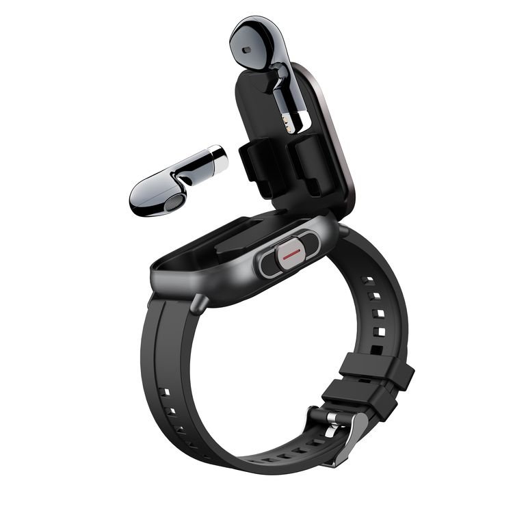 2024 Hot Sale Heart rate monitoring fashion smart watches BT calls blood pressure monitoring smart watch with earbuds