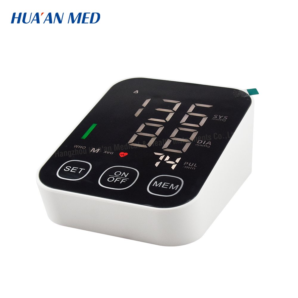 HUAAN LED Voice BP Machine Digital Monitors Tensiometer Electric Portable Pretion Meter Sphygmomanometer Blood Pressure Machine