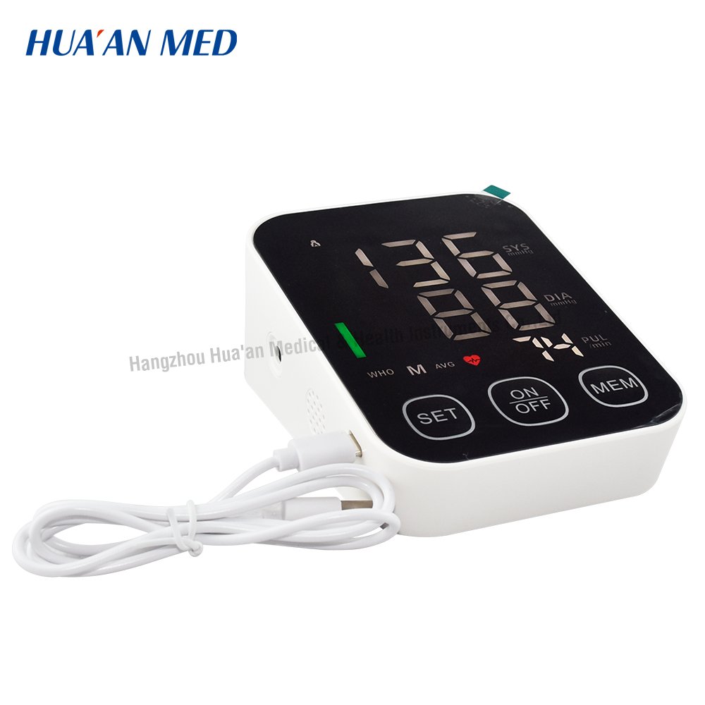 HUAAN LED Voice BP Machine Digital Monitors Tensiometer Electric Portable Pretion Meter Sphygmomanometer Blood Pressure Machine