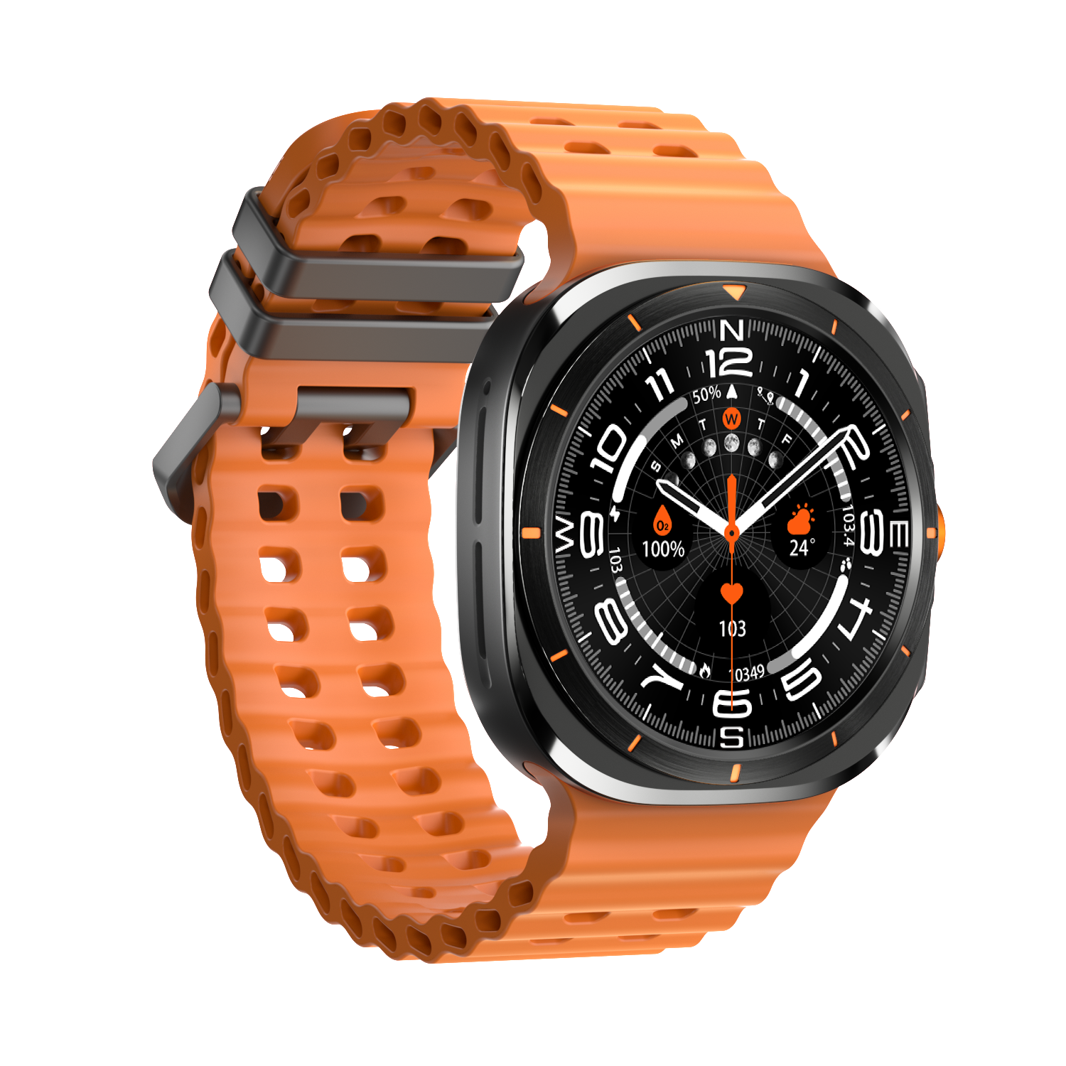 Z7 Ultra Smart Watch IPS GPS BT Unisex Sports Bracelet Weather Music Blood Pressure Monitoring Rubber Sim Huaqiang North S7