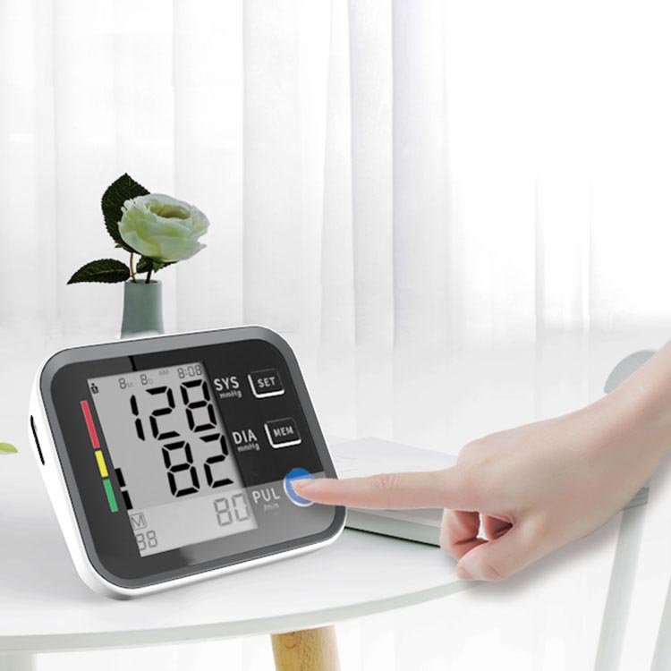 Wholesale Electronic Blood Pressure Machine Tensiometer Digital Upper Arm Blood Pressure Monitor with Large Cuff