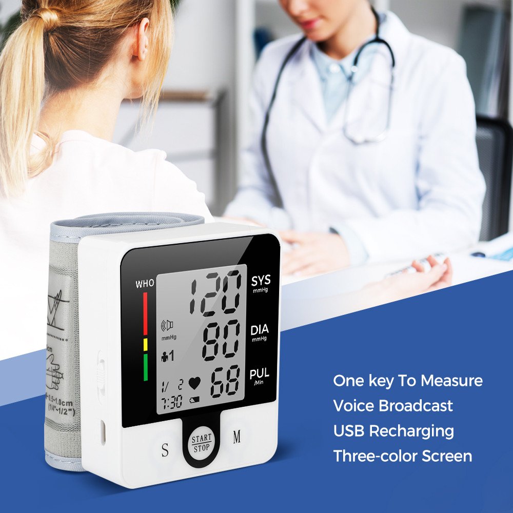 Factory Price Blood Pressure Apparatus Household Hospital Clinic Portable Wrist Blood Pressure Monitor