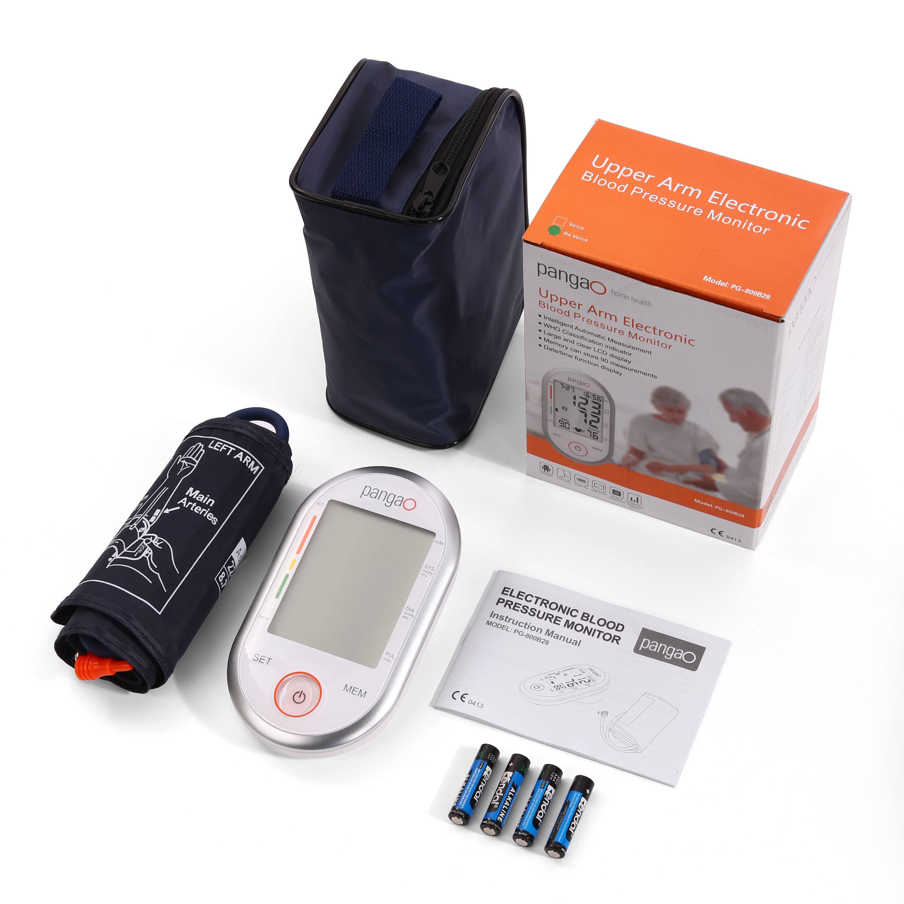 OEM intelligent automatic heart rate bp measuring machine digital sphygmomanometer upper arm blood pressure monitor