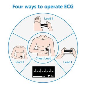 Wellue BP2 Bluetooth Bp Monitor Upper Arm Rechargeable Ecg Ekg Sphygmomanometer Blood Pressure Monitors