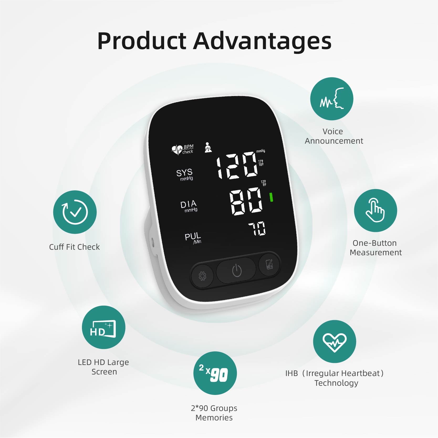 Wholesale Clinical Rechargeable Upper Arm Blood Pressure Monitor MDR CE Approved Digital Tensiometer Home Use Sphygmomanometer