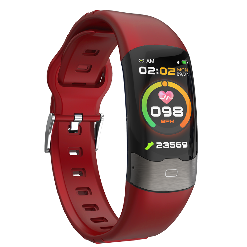 H02 With ECG Chest Sticker Sports management Heart rate monitor Blood pressure and blood oxygen monitor ECG Smart Bracelet
