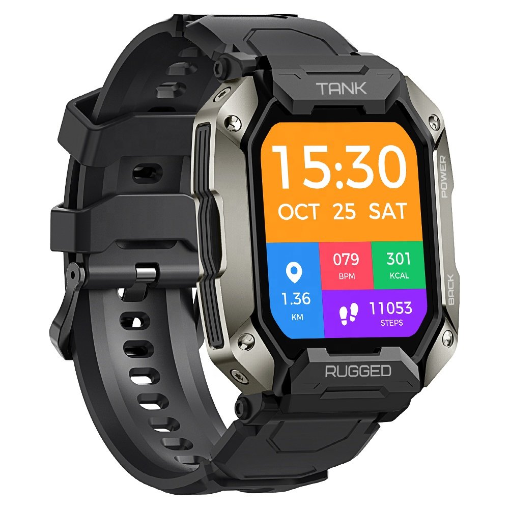 KOSPET 1.72inch Large Screen Smart Watch TANK M1 PRO With Real Time Heart Rate Blood Pressure Monitoring,Sleep Monitoring Watch