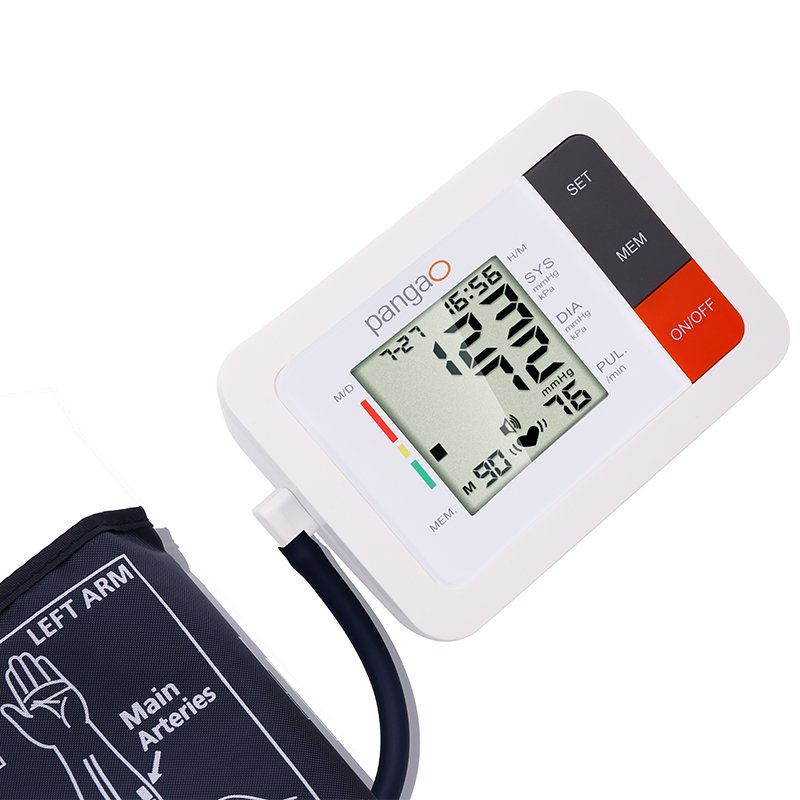 Professional sphygmomanometer portable bp machine upper arm digital heart rate and blood pressure monitor