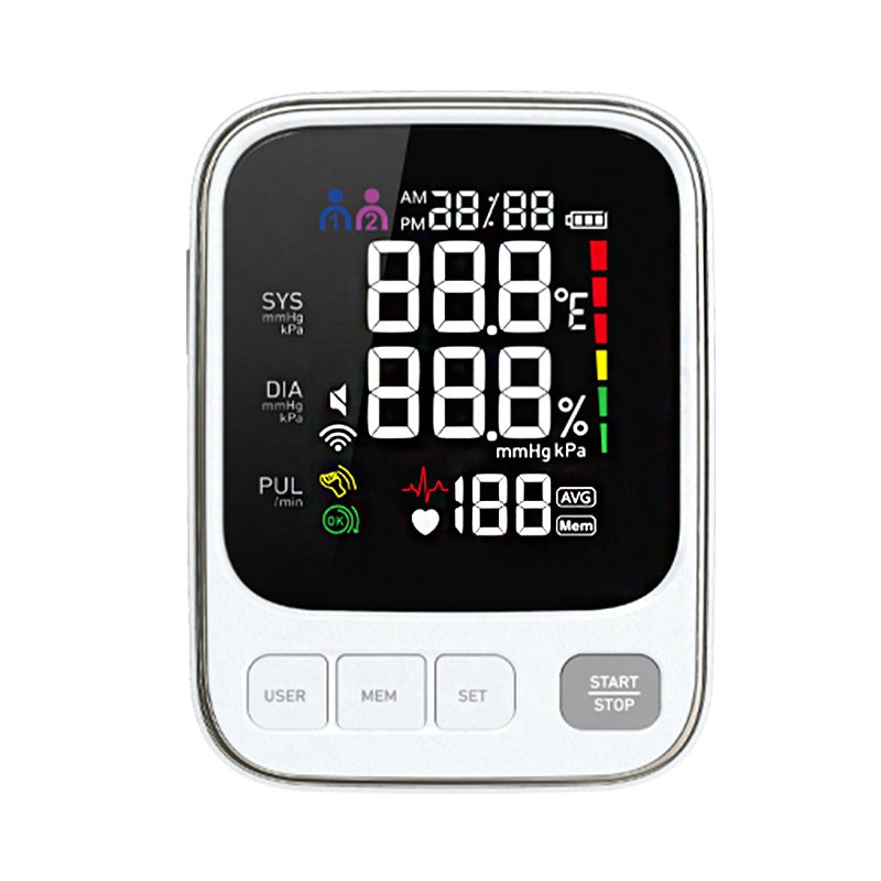 Professional factory best price Double users 240 sets memory Digital Arm Bp Machine Portable Tensiometre For Hospital Use
