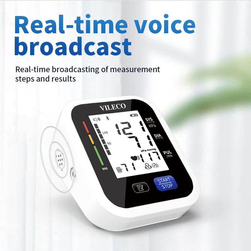Vileco electronic blood pressure machine digital bp monitor tensimeter professional blood pressure monitor tensiometro