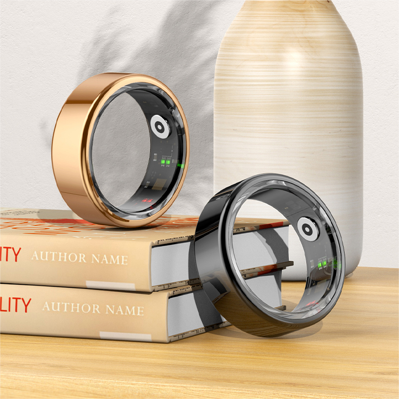 iOS and Android Heart Rate Monitor Temperature Blood Oxygen Digital Sleep Ring Tracker Health Fitness Tracking Ring