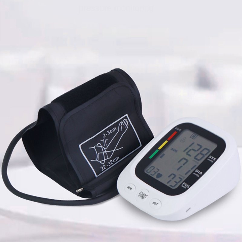 Manufacturers large LCD smart electronic speakers sphygmomanometer cuff bp meter upper arm Digital blood pressure monitor