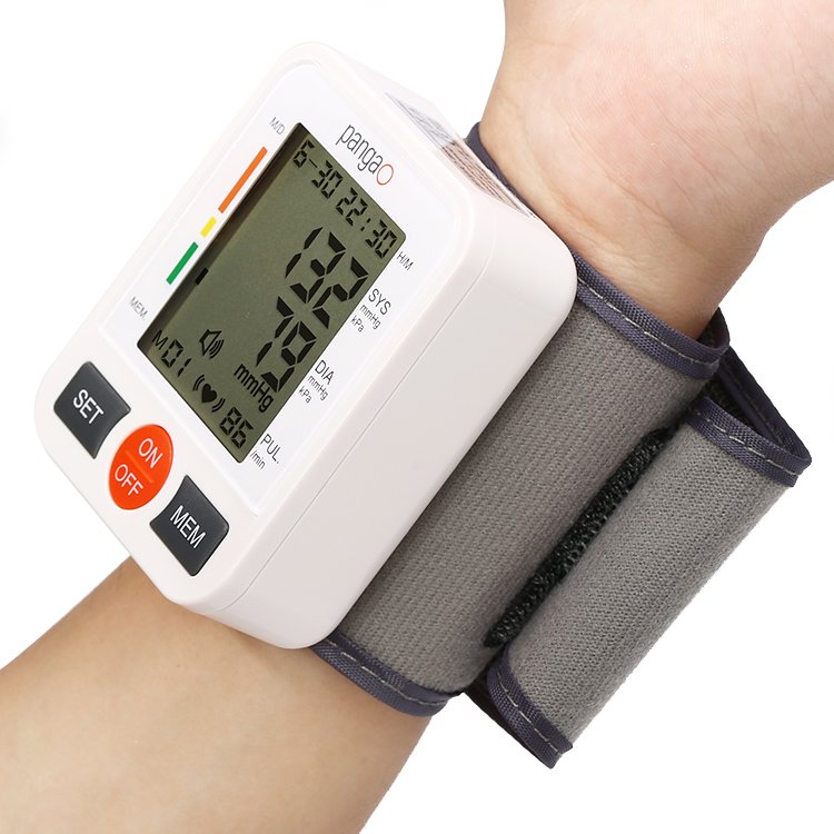 Best selling digital bp machine apparatus heart rate wrist blood pressure measuring monitor