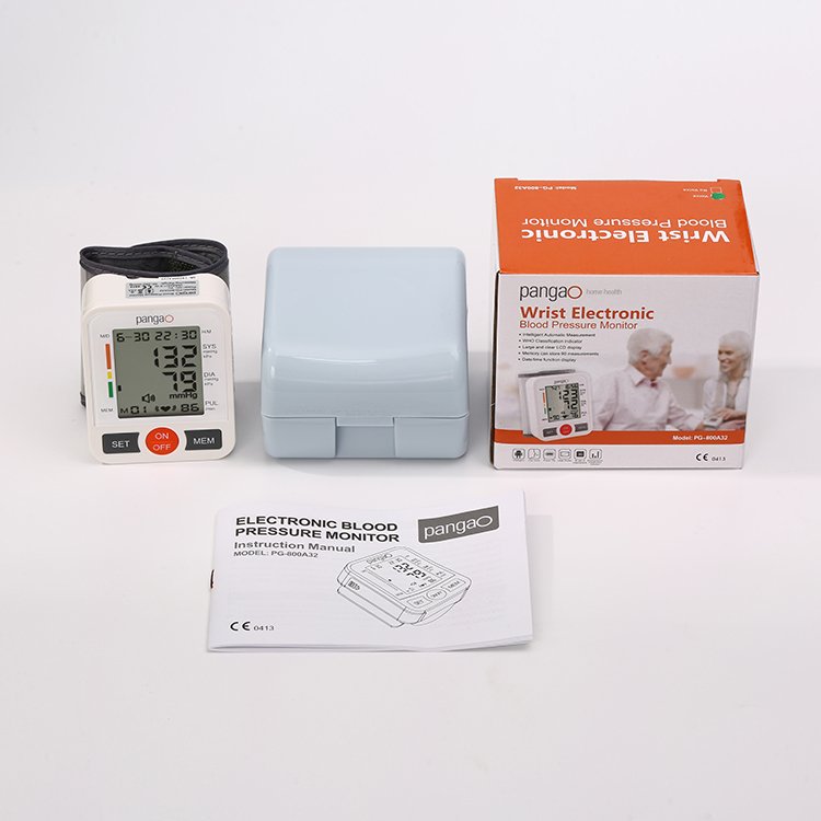 Best selling digital bp machine apparatus heart rate wrist blood pressure measuring monitor