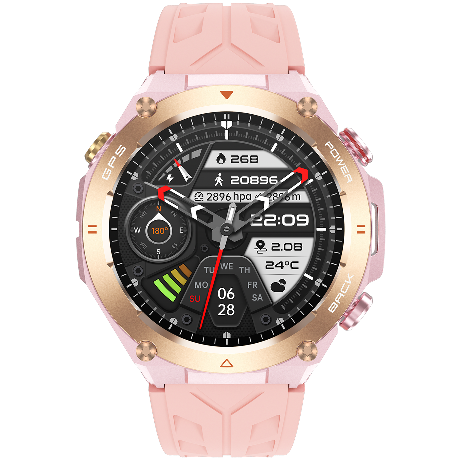 VALDUS 2024 New Display Weather Forecast Calculator Smartwatch Set Blood Pressure Monitoring 1.45 Inch Screen VG41 Smart Watch