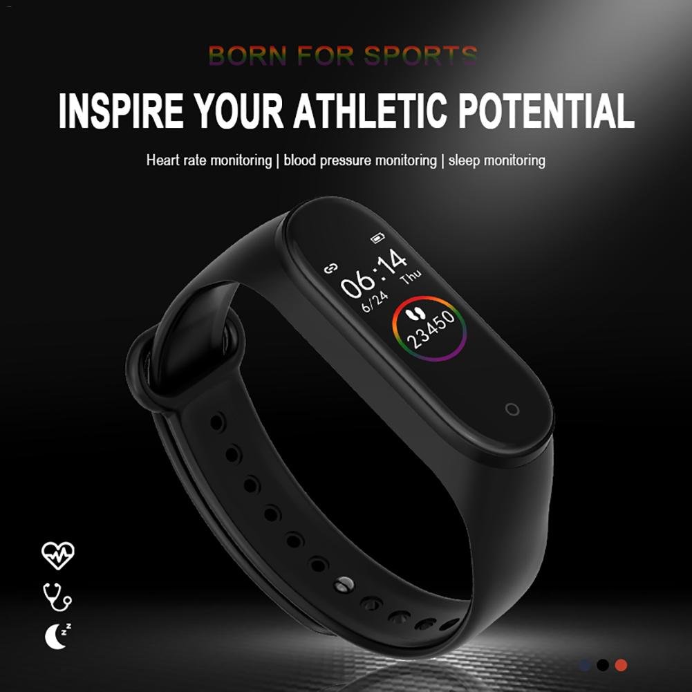 M4 Smart watch band Fitness Tracker Watch Sport Pedometer Heart Rate Blood Pressure Smart band Monitoring Health Band Bracelet