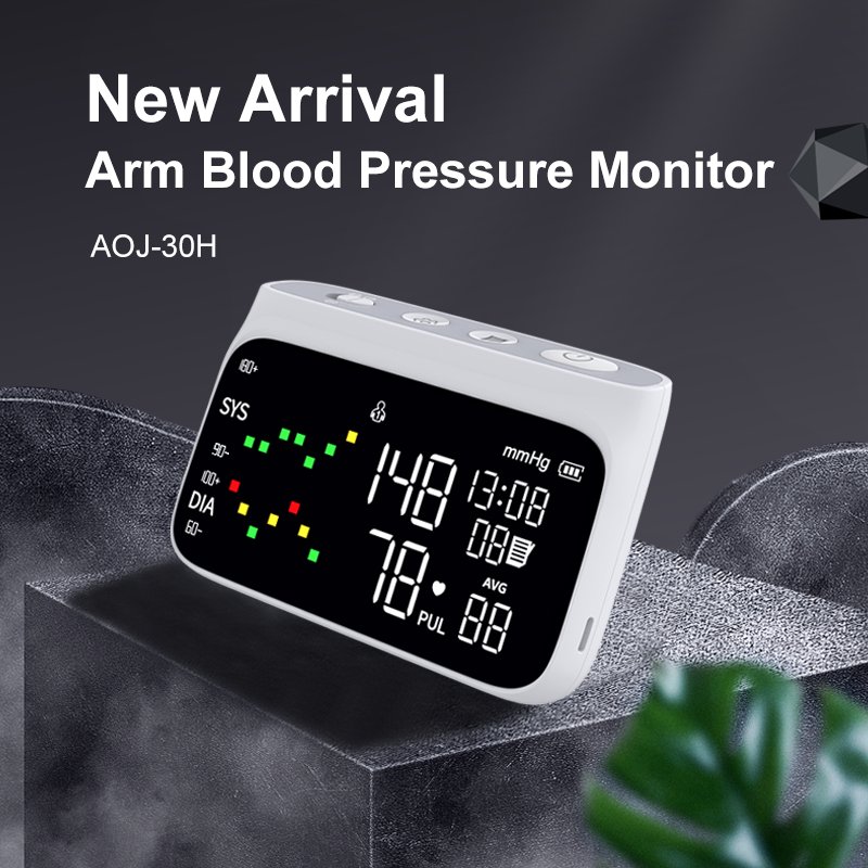 Rechargeable Automatic Bp Monitor Blood Pressure Machine Upper Arm Digital 24 Hour Ambulatory Blood Pressure Monitoring Standing