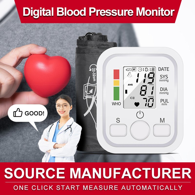 Smart bp electronic upper arm BP monitor automatic led upper arm digital automatic blood pressure monitor tensiometer