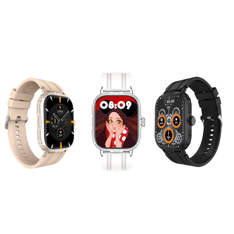 B03 Smart Watch 2.01'' 240*280 AMOLED Screen for Men BT Call Heart Rate Blood Pressure Monitor Smartwatch with Compass