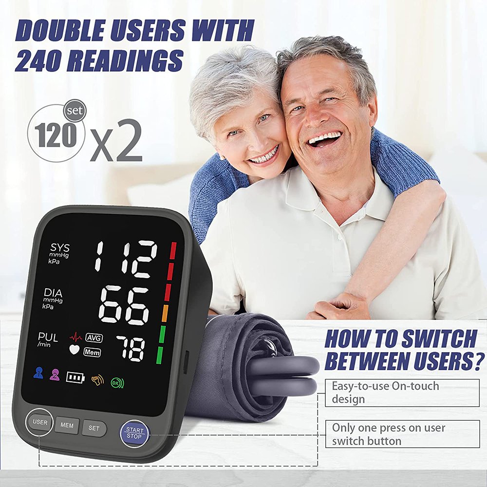 Factory New Best Selling Wireless Automatic Upper Arm Type Electric Bp Machine Blood Pressure Monitor Bluetooth